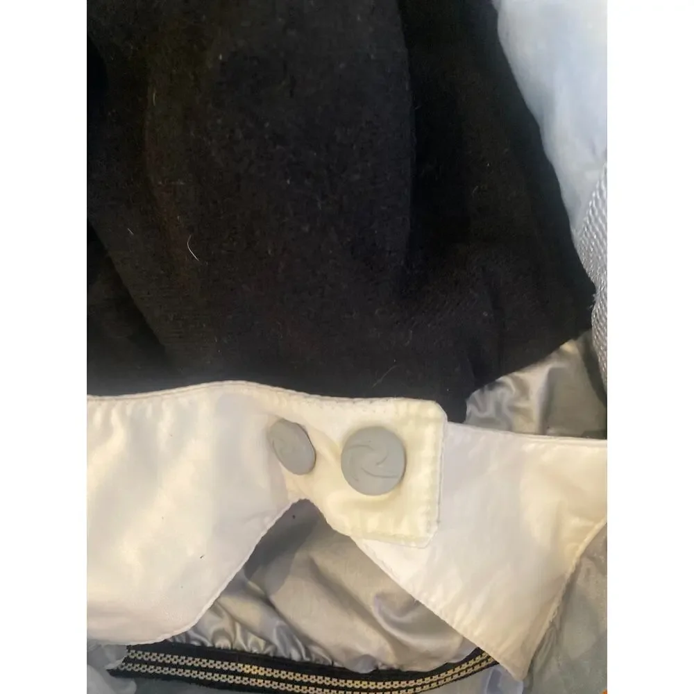 Rossignol Cream Gray Unisex Ski Jacket Sz Men’s Lg/Women’s XL Zipper Hood Warm